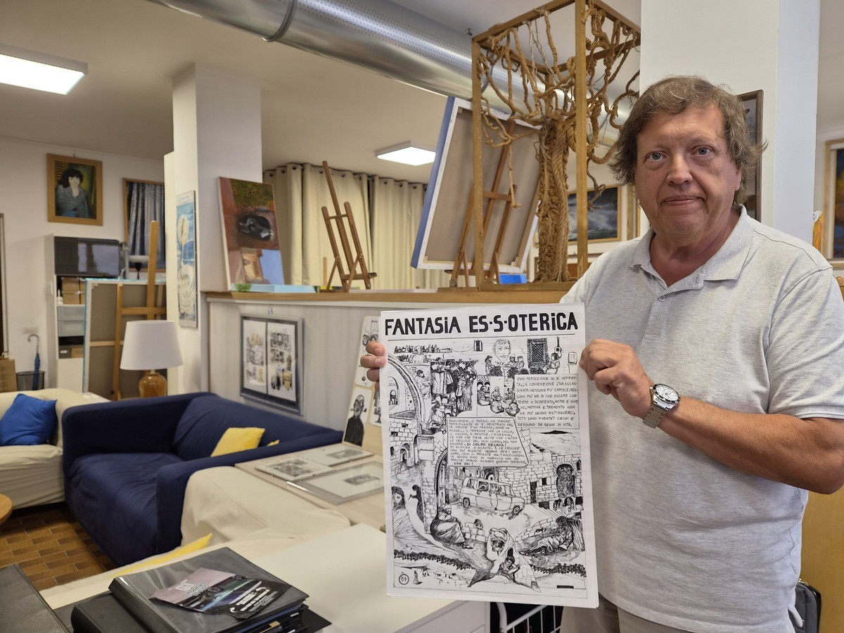 Max Biz, il genio di un gaviratese in una matita. «Sogno un murale nell'ex Aermacchi con la sagoma dell'idrovolante record, incontro tra passato e presente»