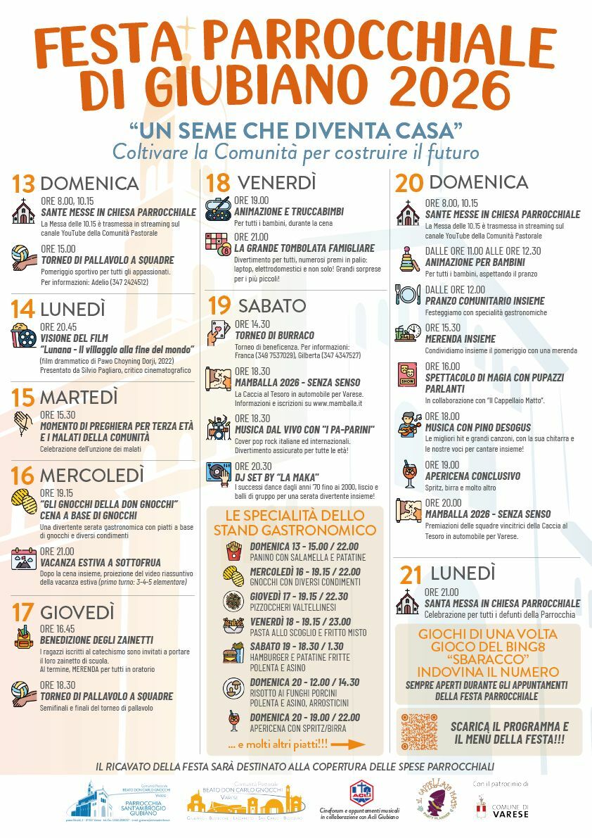 Giubiano in festa: nove giorni tra comunità, musica, giochi e buona cucina