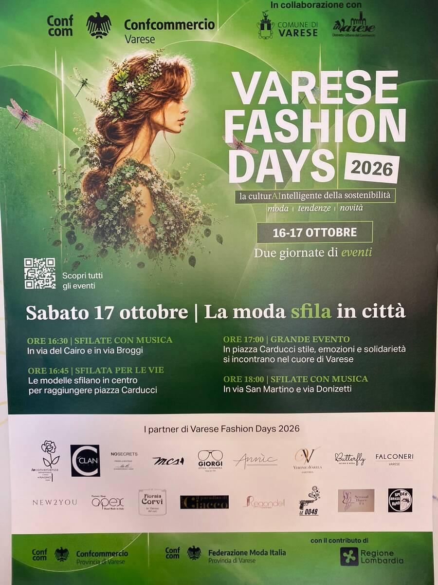 «Varese scendi in strada con noi»: sabato in centro sfilate, moda e solidarietà. I negozi animano la città