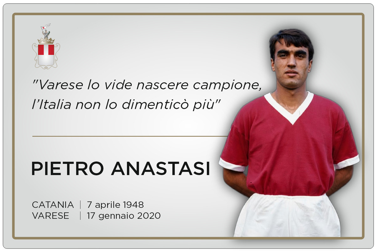 Varese e il Grande Varese per sempre con Pietro Anastasi: «Una piazza, una targa e il nostro cuore per un uomo speciale»