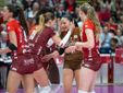 Orgoglio Uyba contro Scandicci (foto Gabriele Alemani, Lega Volley Femminile)