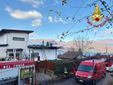 I vigili del fuoco al lavoro a Brezzo di Bedero