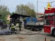 L'intervento dei vigili del fuoco a Samarate L'intervento dei vigili del fuoco a Samarate