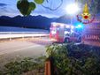 L'intervento dei vigili del fuoco a Maccagno sulla 394 L'intervento dei vigili del fuoco a Maccagno sulla 394