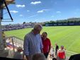 Il sindaco Galimberti e l'assessore Malerba in tribuna a Venegono (foto Galbiati)