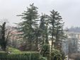 Acqua e neve difficile da vedere in foto cade su Varese questa mattina