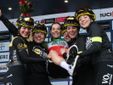 La vincitrice sul podio del Piccolo trofeo Binda - Valli del Verbano (foto Ghilardi)