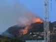 Foto da NaturalMeteo delle fiamme in serata