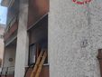 I vigili del fuoco sul posto