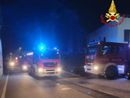 I vigili del fuoco sul posto