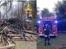Fagnano, in fiamme due capanni degli attrezzi e un pollaio Fagnano, in fiamme due capanni degli attrezzi e un pollaio