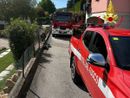 I vigili del fuoco sul posto