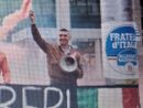 Valmori durante una manifestazione a Busto per i marò