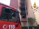 Il condominio di Cornaredo danneggiato dall'incendio Il condominio di Cornaredo danneggiato dall'incendio
