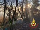 Incendio nel bosco a Maccagno: i vigili del fuoco circoscrivono le fiamme e salvano un'abitazione