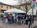 Un gazebo di protesta per le tariffe Coinger