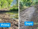 I risultati del grande lavoro dei volontari sulla pista ciclabile di Biandronno