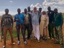 Dino Azzalin in uno dei suoi viaggi in Africa