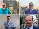 In alto da sinistra Gian Luca Cavalluzzi e Antonino Centorrino. Sotto da sinistra Giacomo Vinoni e Maurizio Mozzanica