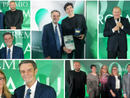 Dall'alto Fontana con i figli di Carlo Lucchina, con Barlaam e Boldi e, qui sopra, prima con Maria Colombo e poi, più in grande, con Francesca Rovera. Infine il consigliere Monti con alcuni dei premiati Dall'alto Fontana con i figli di Carlo Lucchina, con Barlaam e Boldi e, qui sopra, prima con Maria Colombo e poi, più in grande, con Francesca Rovera. Infine il consigliere Monti con alcuni dei premiati