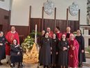 Le suore di Santa Croce del Rosetum di Besozzo che hanno festeggiato l'anniversario