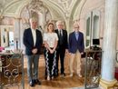 Da sinistra: il sindaco Galimberti, la consigliera Strazzi, il presidente della commissione Tomassoni e l'architetto Ferrario Da sinistra: il sindaco Galimberti, la consigliera Strazzi, il presidente della commissione Tomassoni e l'architetto Ferrario