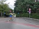 L'imbocco di via Mulini Grassi in località Sant'Ambrogio, a Varese