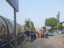 Frana alla stazione di Ferno-Lonate, treni bloccati Frana alla stazione di Ferno-Lonate, treni bloccati