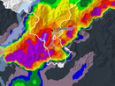 Mancano ancora parecchie ore e la situazione è in evoluzione, ma questa è al momento la situazione prevista dal radar di MeteoSvizzera per questa sera con il passaggio di un forte fronte temporalesco (sotto il viola c'è grandine) Mancano ancora parecchie ore e la situazione è in evoluzione, ma questa è al momento la situazione prevista dal radar di MeteoSvizzera per questa sera con il passaggio di un forte fronte temporalesco (sotto il viola c'è grandine)