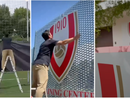 Gli scudetti con il nuovo logo montati alle Bustecche e in sede al Franco Ossola Gli scudetti con il nuovo logo montati alle Bustecche e in sede al Franco Ossola