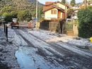 La condizione della strada provinciale a Cuasso al Monte a seguito della grandinata La condizione della strada provinciale a Cuasso al Monte a seguito della grandinata