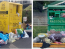 Il cassonetto della raccolta di indumenti usati situato in viale Borri, vicino al supermercato MD, e quello all'uscita del Centro Commerciale Belforte, ironia della sorte proprio a un passo dalla discarica di via dell'Ecologia Il cassonetto della raccolta di indumenti usati situato in viale Borri, vicino al supermercato MD, e quello all'uscita del Centro Commerciale Belforte, ironia della sorte proprio a un passo dalla discarica di via dell'Ecologia