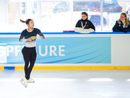 Giovani talenti da tutto il mondo sul ghiaccio della Acinque Ice Arena nei prossimi giorni: un momento degli allenamenti nella mattina odierna Giovani talenti da tutto il mondo sul ghiaccio della Acinque Ice Arena nei prossimi giorni: un momento degli allenamenti nella mattina odierna