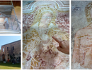 Proseguono i lavori per riportare alla luce l'affresco del Castello di Belforte