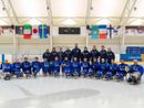 La nazionale di Para Ice Hockey che ai Mondiali di Prima Divisione Gruppo B di Astana, in Kazakistan, ha vinto quattro partite su quattro tornando nel Gruppo (Credito foto: FISG)