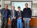 Da sinistra: Ugo Moschella, Gerard ’t Hooft, Michela Prest, Matteo Clerici
