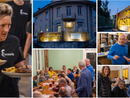 Inaugurato ieri sera il Cresta Alta, locale che nell'ex Circolo di San Fermo in via Brennero punta su galletto alla brace e birra artigianale. Qui sopra a destra nella seconda foto il sindaco Galimberti con il presidente della Cooperativa di Valle Olona, Luigi Vanetti, e più in basso con il vicesindaco Perusin, l'assessore Malerba e Luisa Oprandi