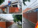 Ruspe al lavoro nell'ex stabile abbandonato e fatiscente che ospitava la Fiat in viale Belforte