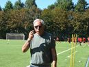 Davide Raineri con la sua inseparabile pipa (foto Ezio Macchi)