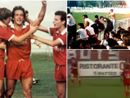 Tatti-gol e, a destra, i Boys a Cento nel 1990 per la vittoria che spalanca le porte della C1 ai biancorossi grazie al gol del bomber toscano (qui sopra un fermo immagine dell'esultanza da Rete 55 che trasmise la partita) Tatti-gol e, a destra, i Boys a Cento nel 1990 per la vittoria che spalanca le porte della C1 ai biancorossi grazie al gol del bomber toscano (qui sopra un fermo immagine dell'esultanza da Rete 55 che trasmise la partita)