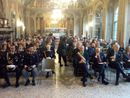 Alcuni momenti della cerimonia di premiazione degli agenti di polizia locale che si è svolta in Comune a Varese