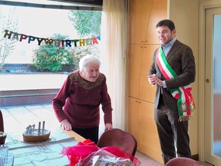 Bruna Scandroglio e il vicesindaco Luca Folegani Bruna Scandroglio e il vicesindaco Luca Folegani