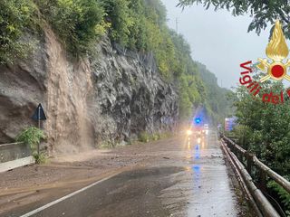 La situazione sulla statale Regina, in provincia di Como