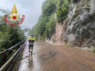 La situazione sulla statale Regina, in provincia di Como