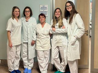 Nella foto, da sinistra: dr.ssa Pessina Chiara, dr.ssa Hotz Anna Maria, dr.ssa Paolotti Donatella, dr.ssa Colugnat Ilaria, dr.ssa Hekurane Luli