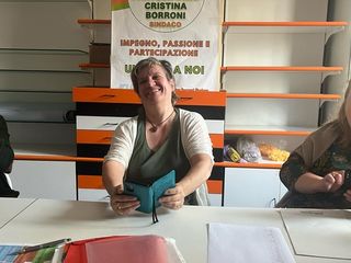 Cristina Borroni nuova sindaca di Castellanza al seggio Cristina Borroni nuova sindaca di Castellanza al seggio