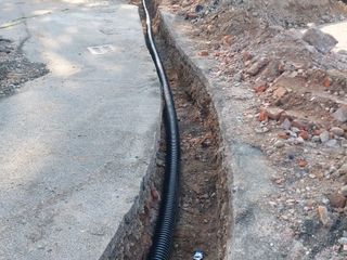 Lavori di scavo per le tubazioni