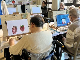 Il laboratorio d'arte della Fondazione Molina