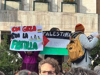 Le immagini della manifestazione di Varese per Gaza