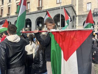 Le immagini della manifestazione di Varese per Gaza